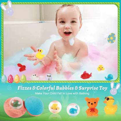 SurpriseHatch™ Bath Bombs – 12 Pack with Surprise for Kids