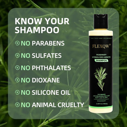 🌸Organic Rosemary Keratin Hair Growth Shampoo