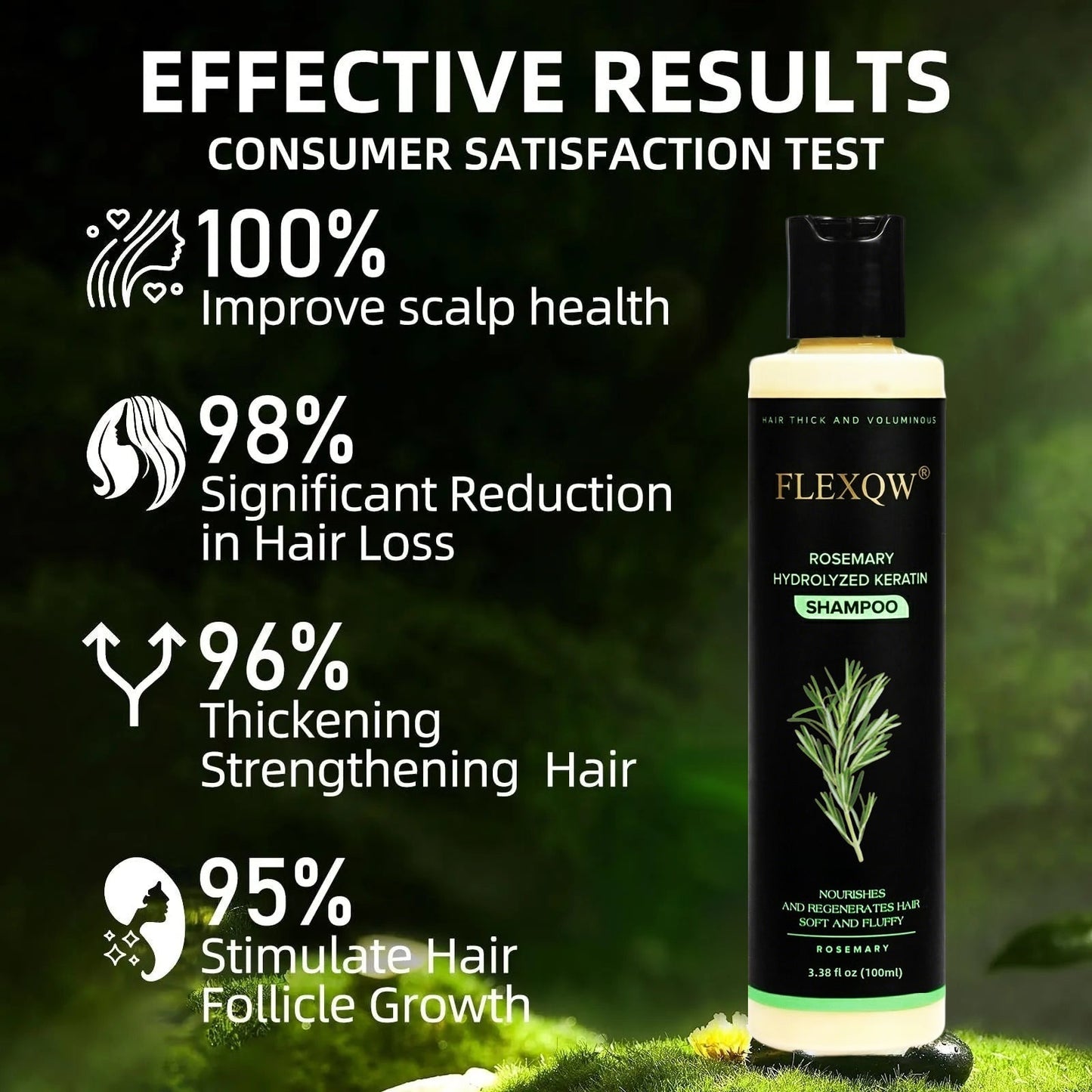 🌸Organic Rosemary Keratin Hair Growth Shampoo