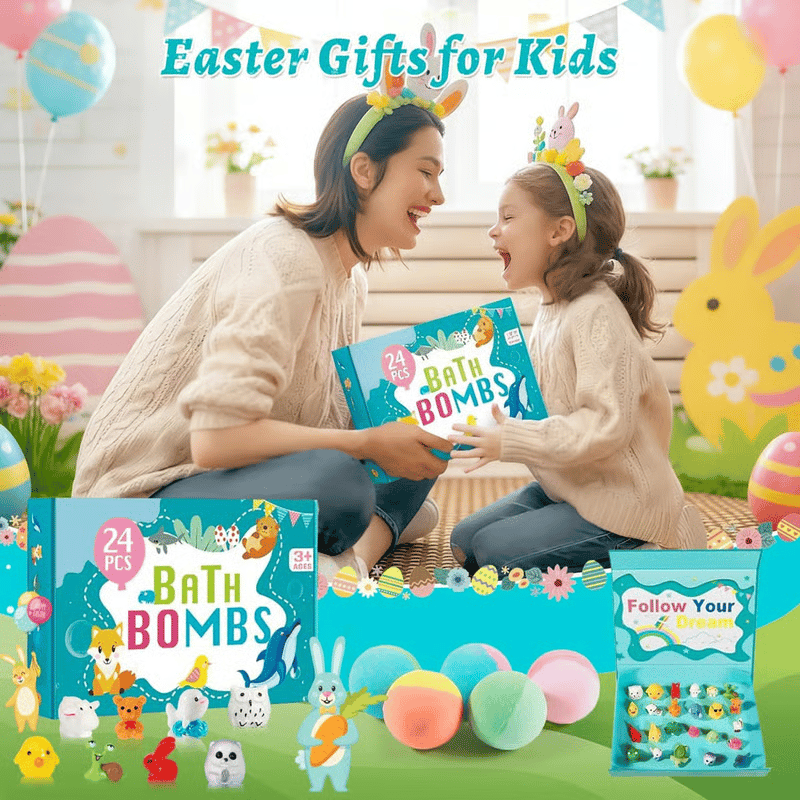 SurpriseHatch™ Bath Bombs – 12 Pack with Surprise for Kids