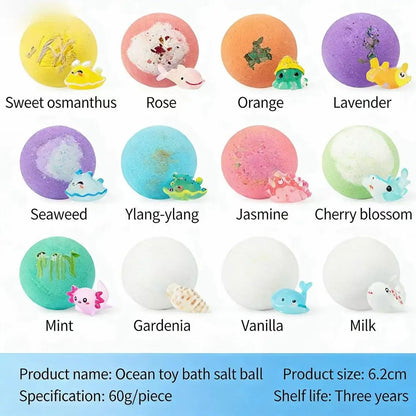 SurpriseHatch™ Bath Bombs – 12 Pack with Surprise for Kids